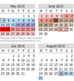 Mercury Retrograde Calendar Copyright © 2012, 2014 by Roman Oleh Yaworsky 