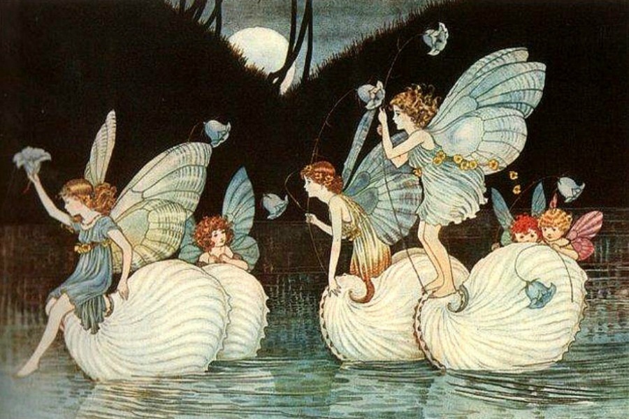 'Fairy Islands' from the book Elves and Fairies 1916 by Ida Rentoul Outhwaite